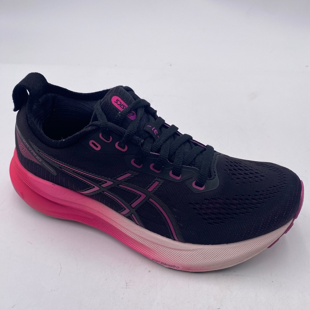 ASICS GEL-KAYANO 31 Running Shoes Womens 6 Black Pink Stability 1012B670 Sneaker